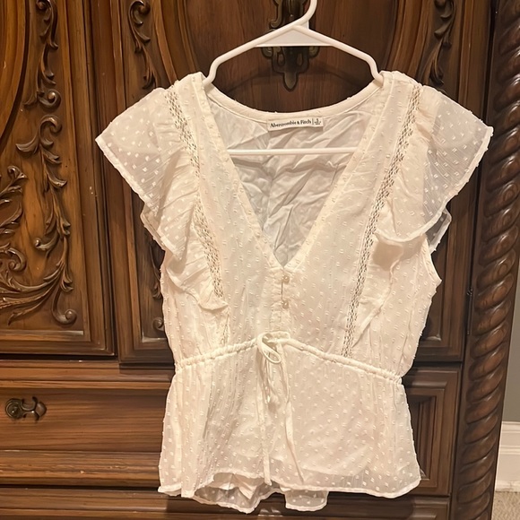 Abercrombie & Fitch Tops - White Abercrombie and Fitch top. Size small. Never worn.